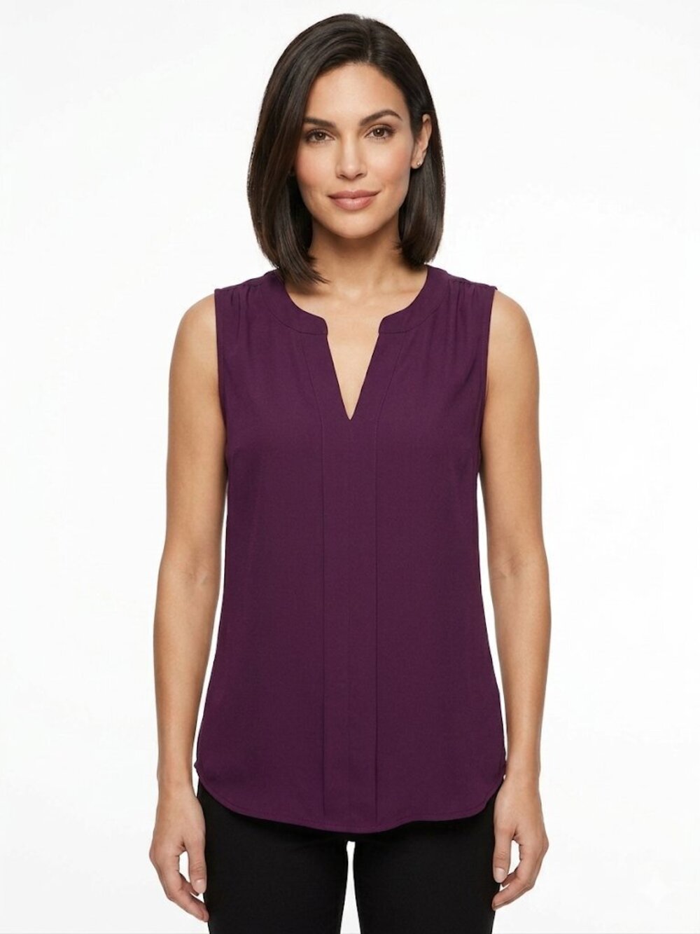 New York & Company Women's Womens Purple Tank Top Size XS NWT